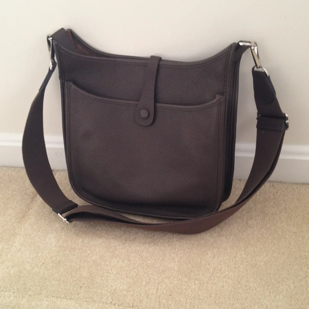 100% HERMES Evelyne III 29 PM in Ebene chocolate brown - Picture 2 of 5